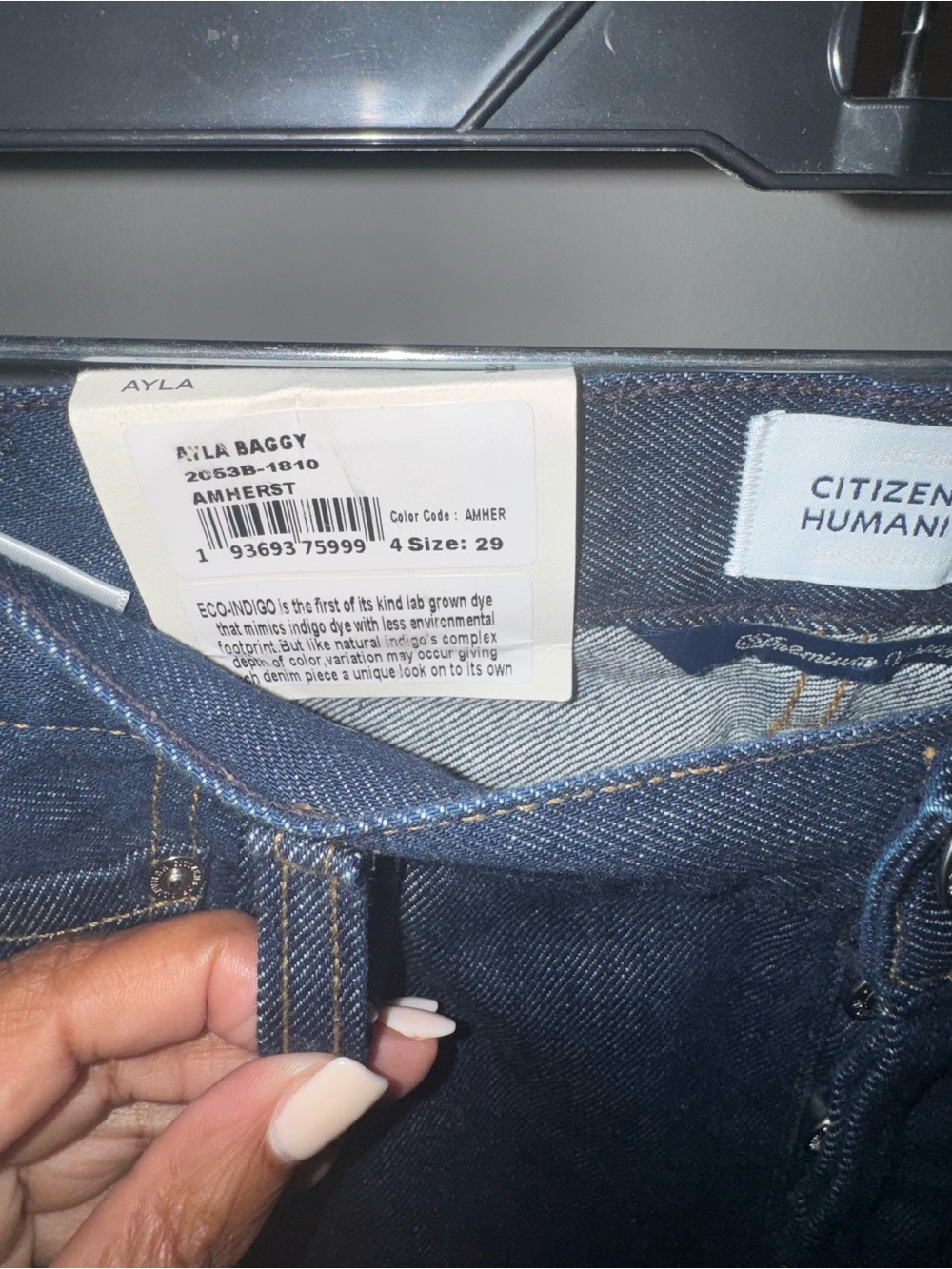 NWT Citizen of Humanity Ayla Baggy Jeans- Amherst - Picture 7 of 10
